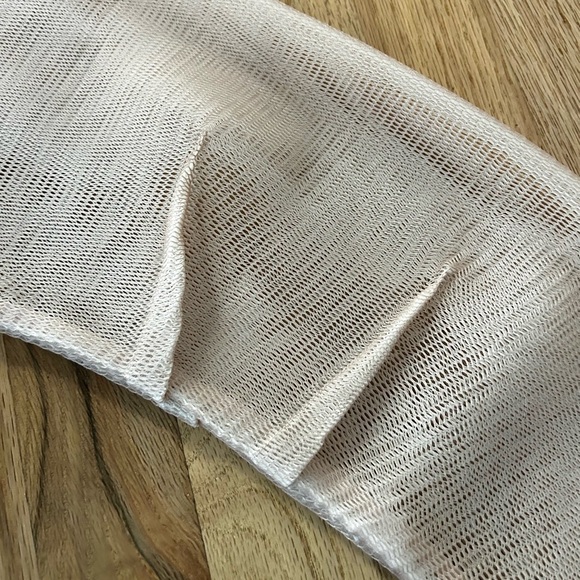 ALO YOGA mode jacket mesh cropped zip up hoodie nectar pristine size S - Picture 7 of 12